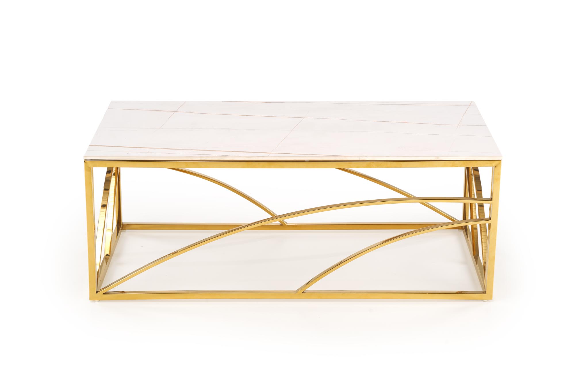 UNIVERSE 2, coffee table, white marble / gold - Image 10