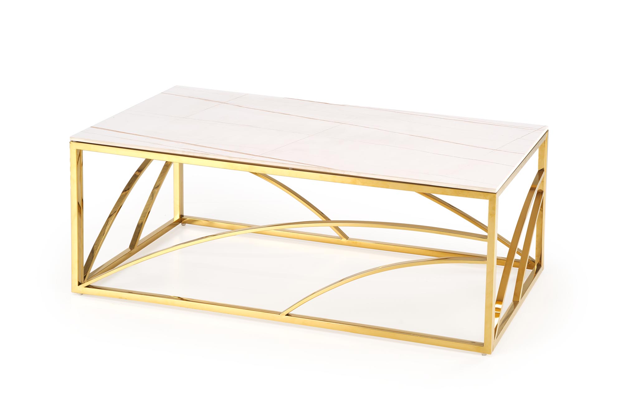 UNIVERSE 2, coffee table, white marble / gold - Image 11