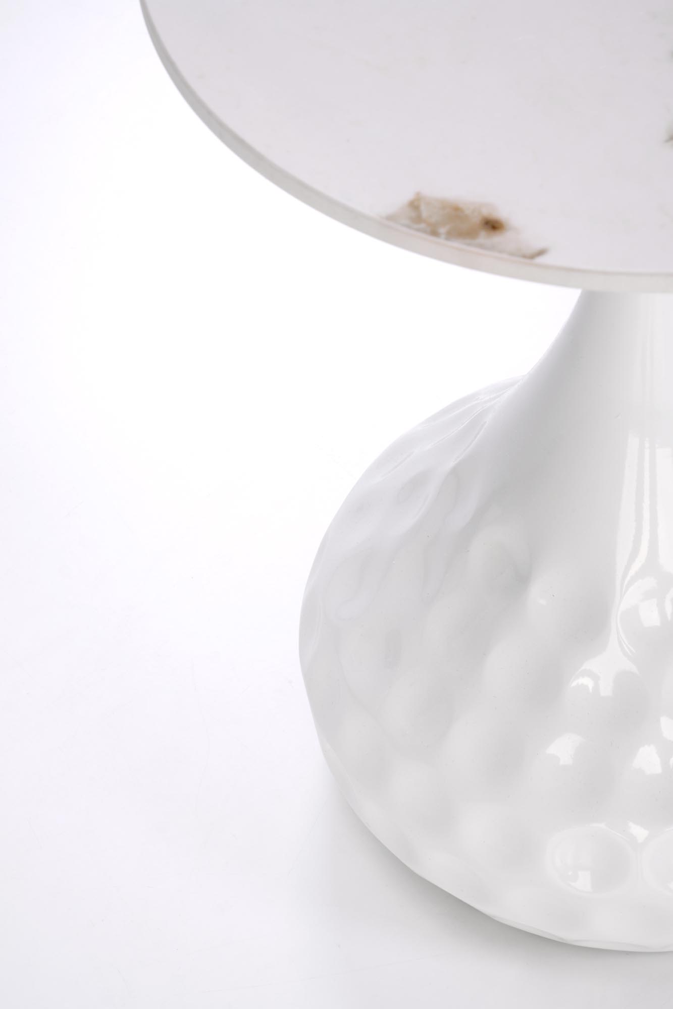 VERDE coffee table, white marble / white - Image 4