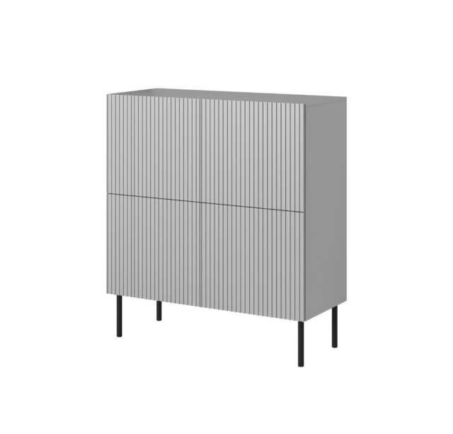 ASENSIO KM-2 chest, light grey / black