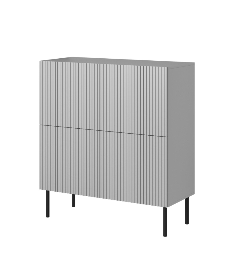ASENSIO KM-2 chest, light grey / black