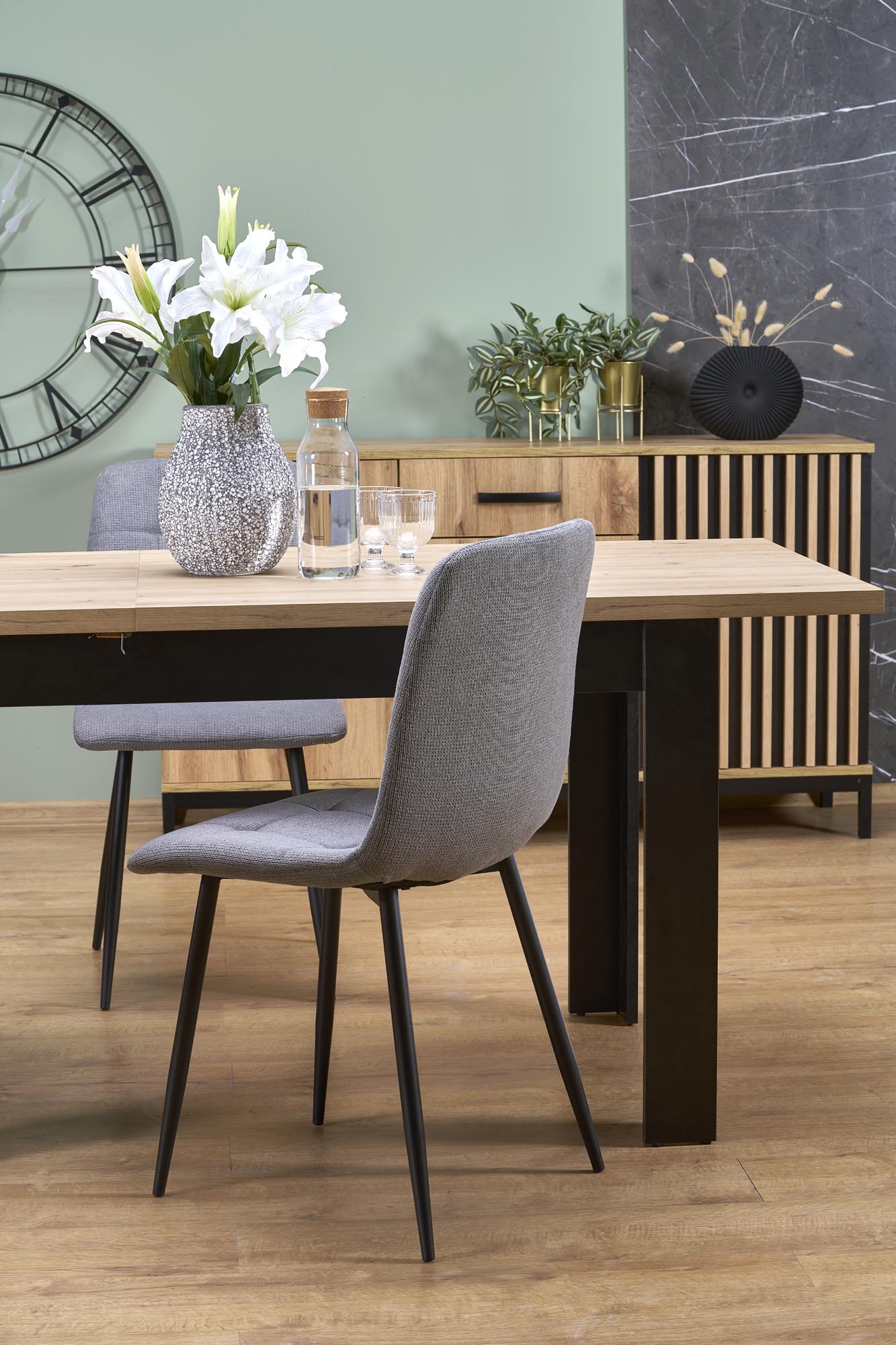 BAGIO extension table, atisan oak / black - Image 13