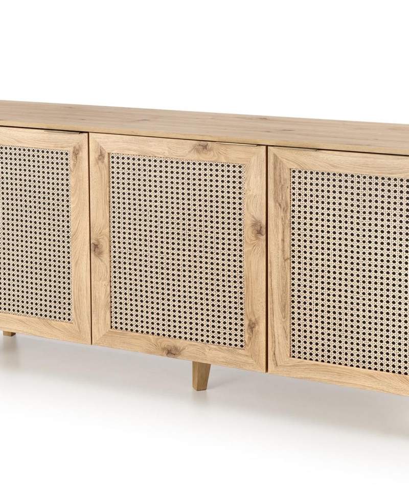 BORNEO KM-1 chest, artisan oak / black