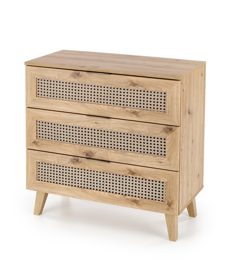 BORNEO KM-2 chest, artisan oak / black