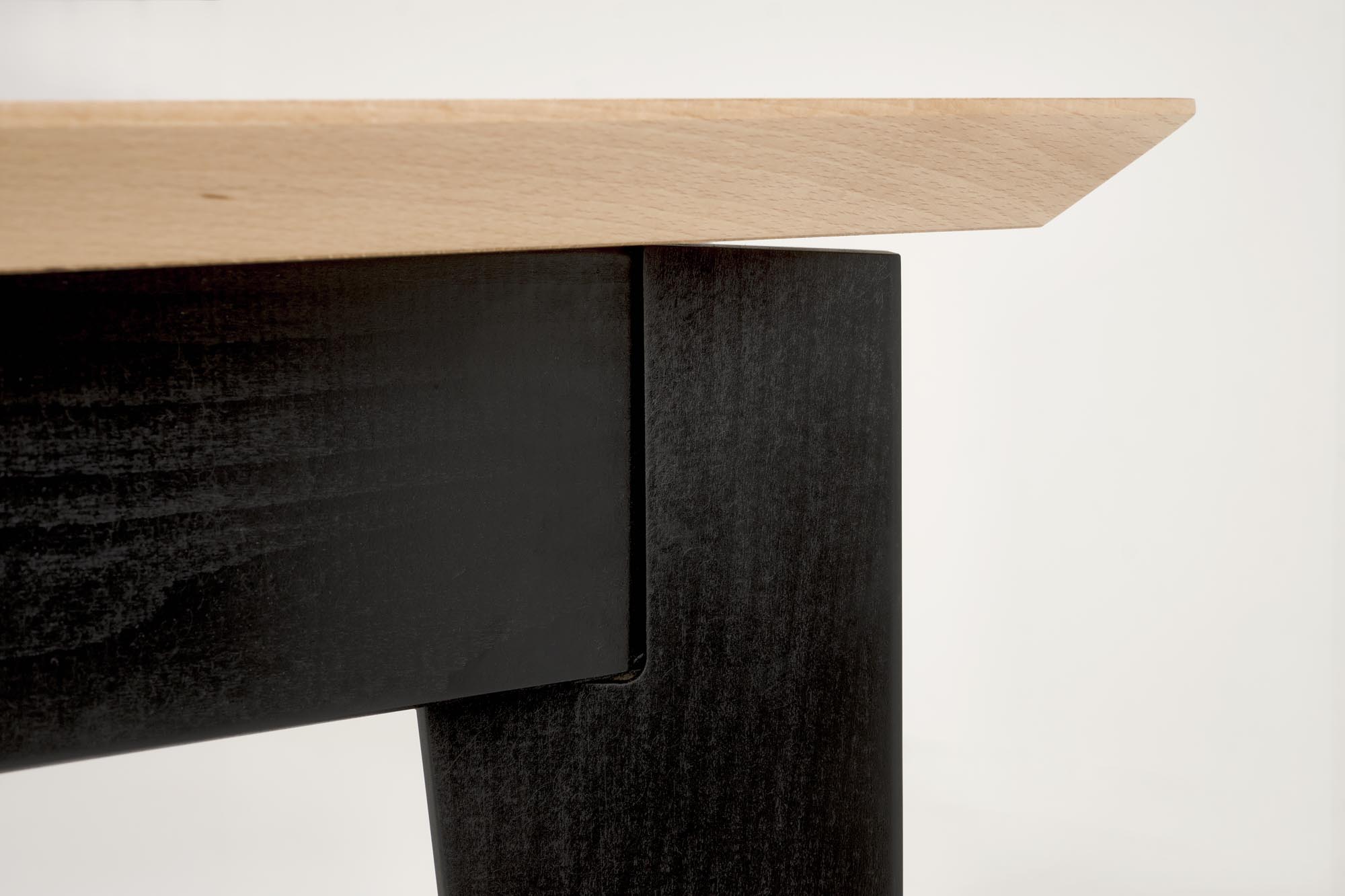 EDMONDO table natural oak / black - Image 6
