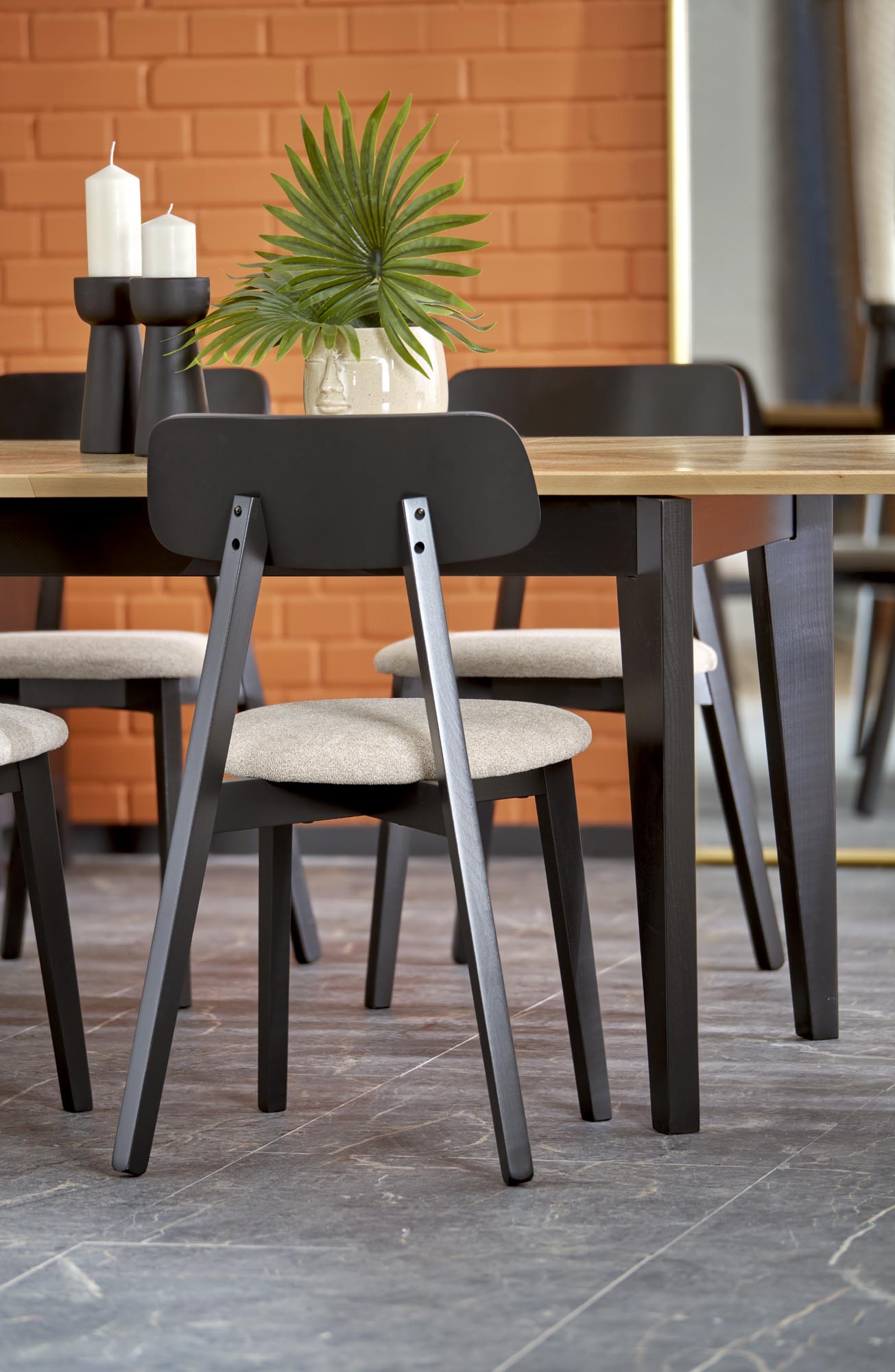 EDMONDO table natural oak / black - Image 13