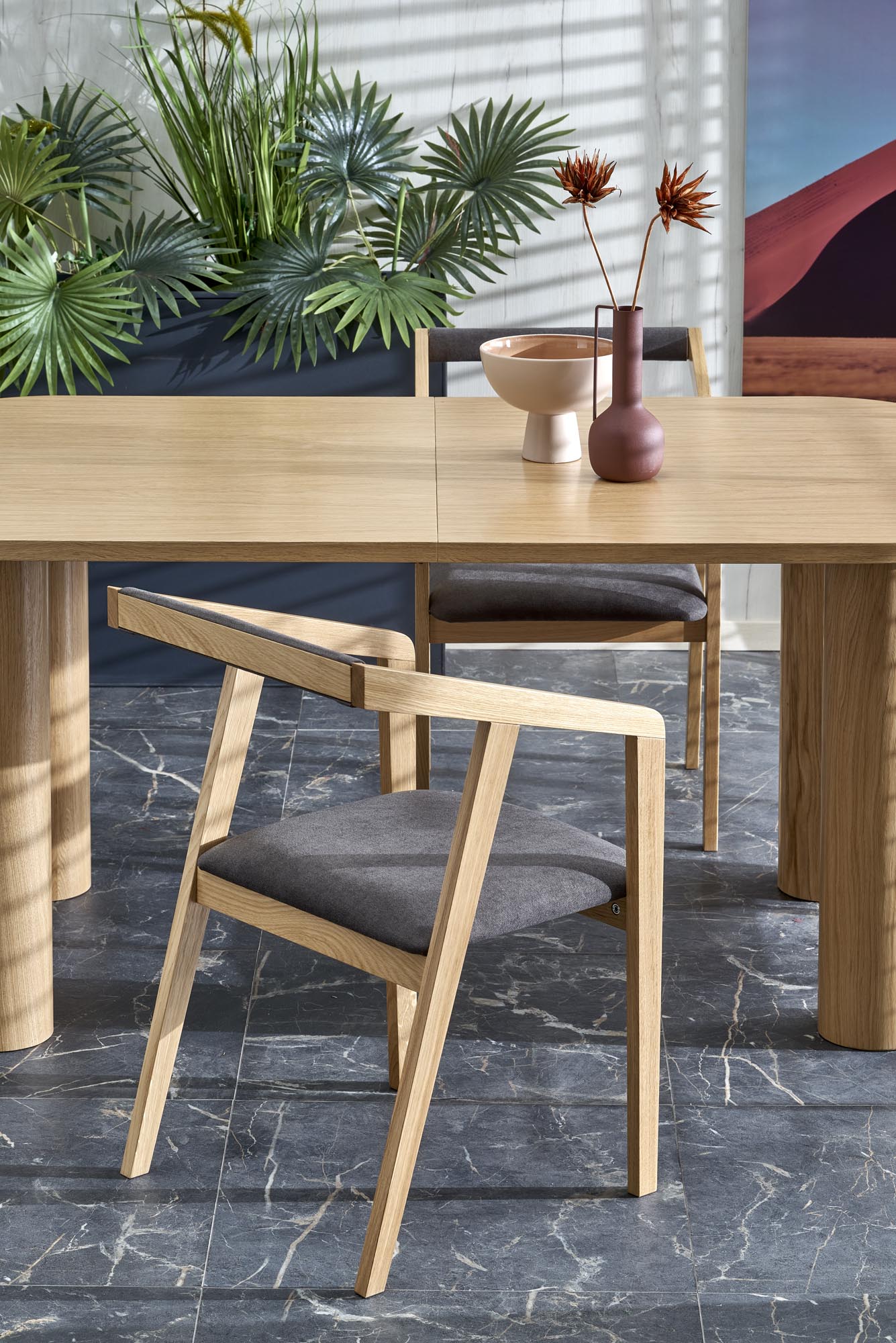 ELEFANTE RECTANGLE extension table, natural oak - Image 17