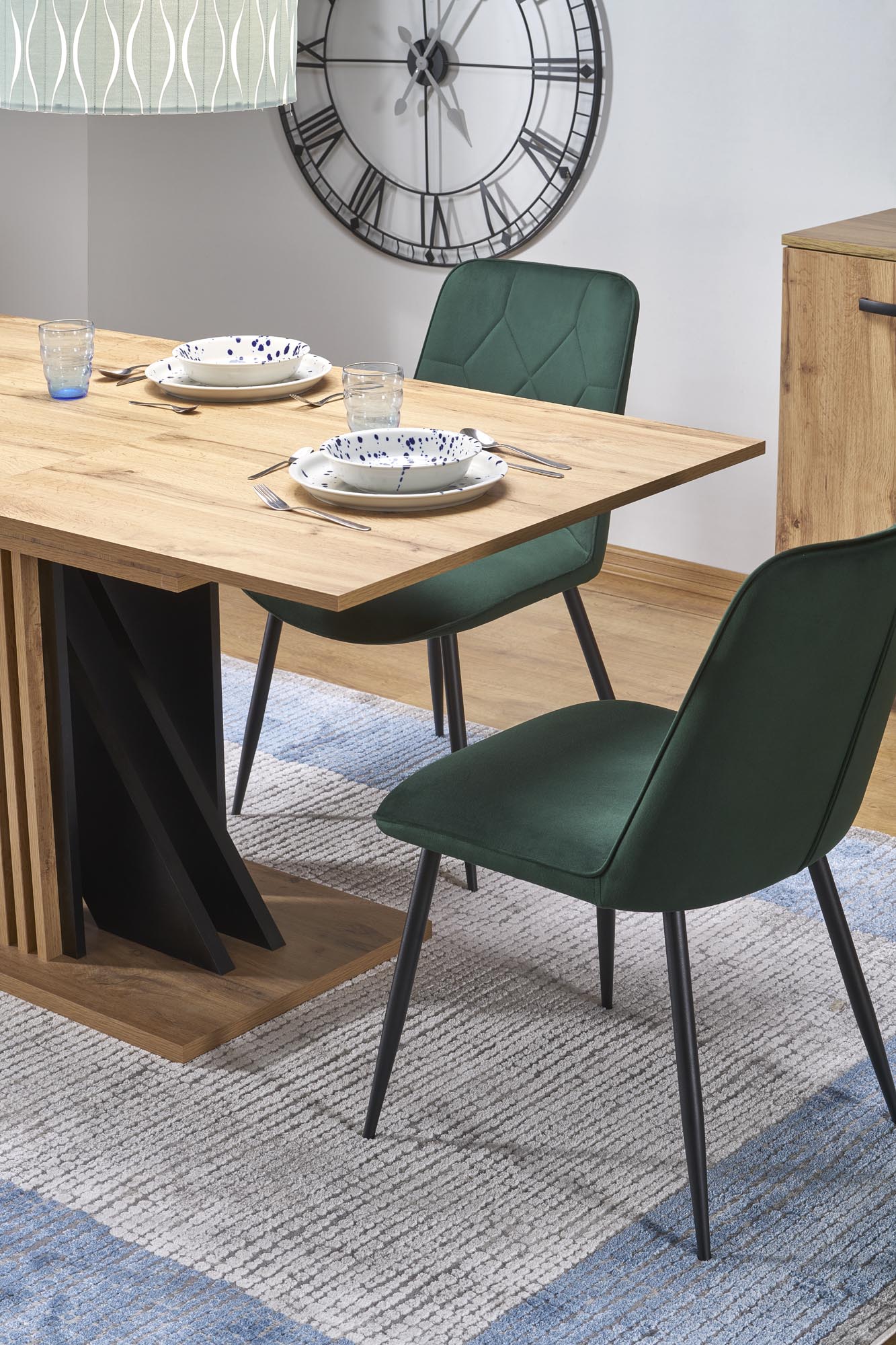 FABIANO extension table, artisan oak / black - Image 5