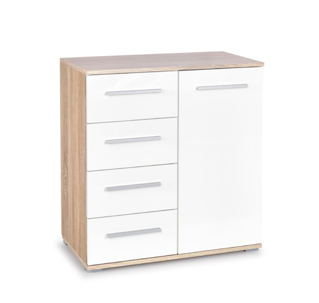 LIMA KM-2 chest, color: sonoma oak / white