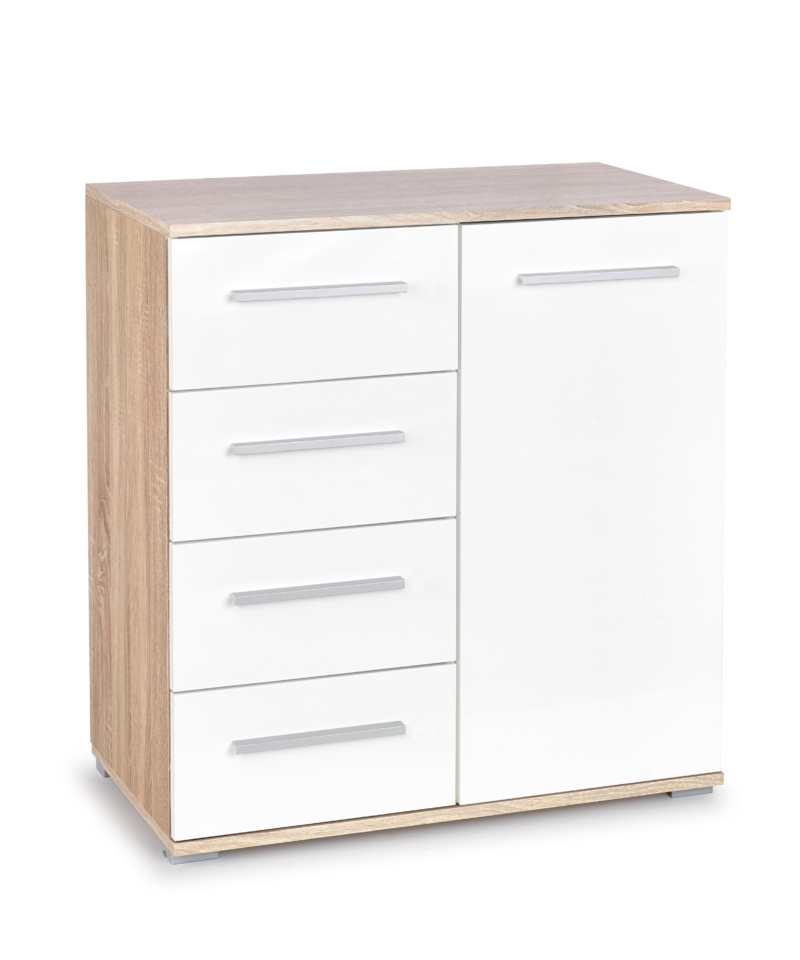 LIMA KM-2 chest, color: sonoma oak / white