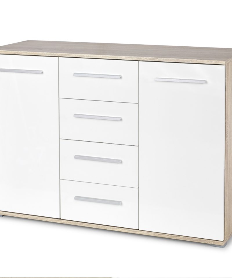 LIMA KM-4 chest, color: sonoma oak / white