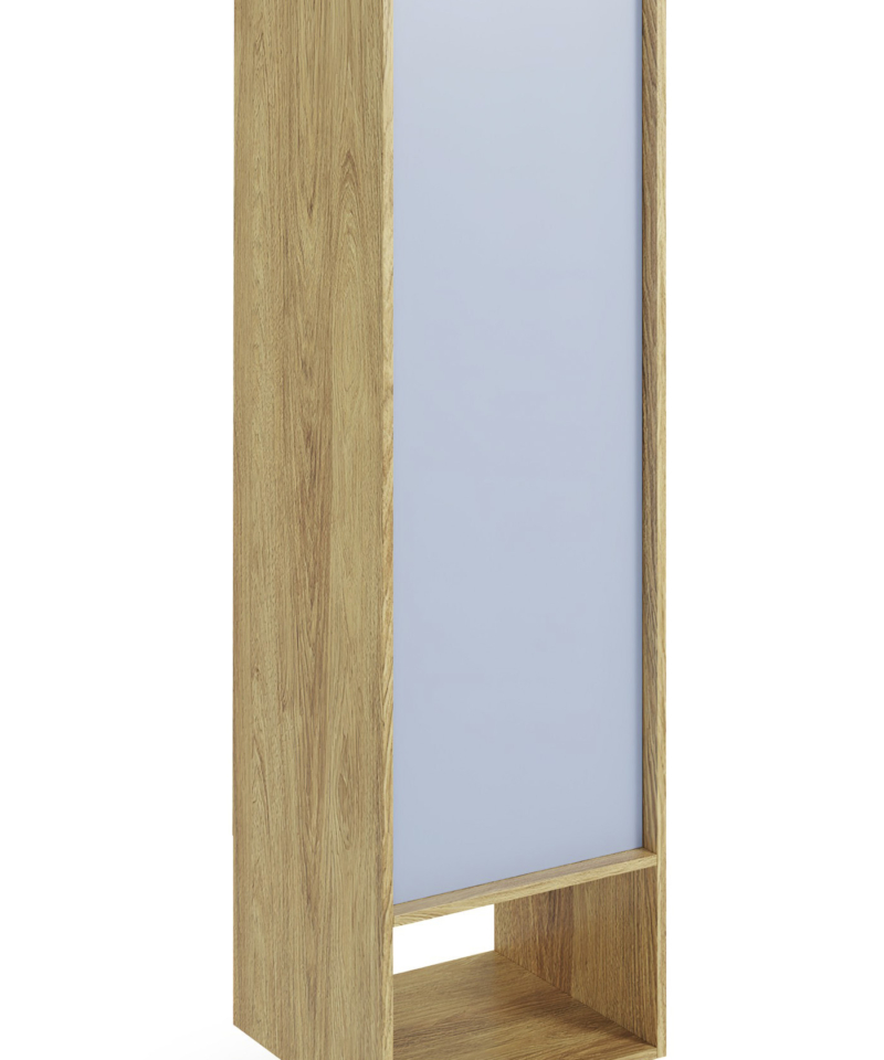 MOBIUS regal 1D color: hikora oak/light blue