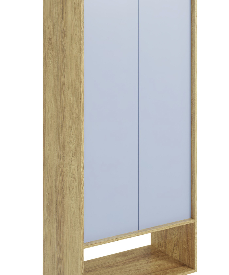 MOBIUS regal 2D color: hikora oak/light blue