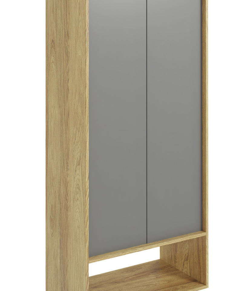 MOBIUS regal 2D color: hikora oak/grey