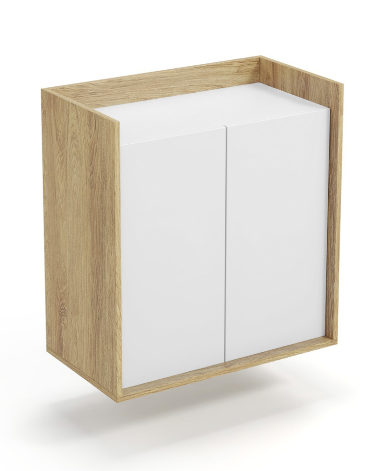MOBIUS cabinet 2D color: hikora oak/white
