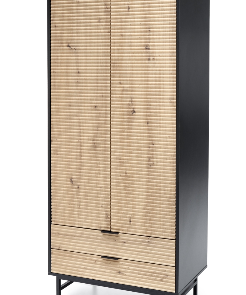 MURANO S-1 wardrobe, artisan oak / black