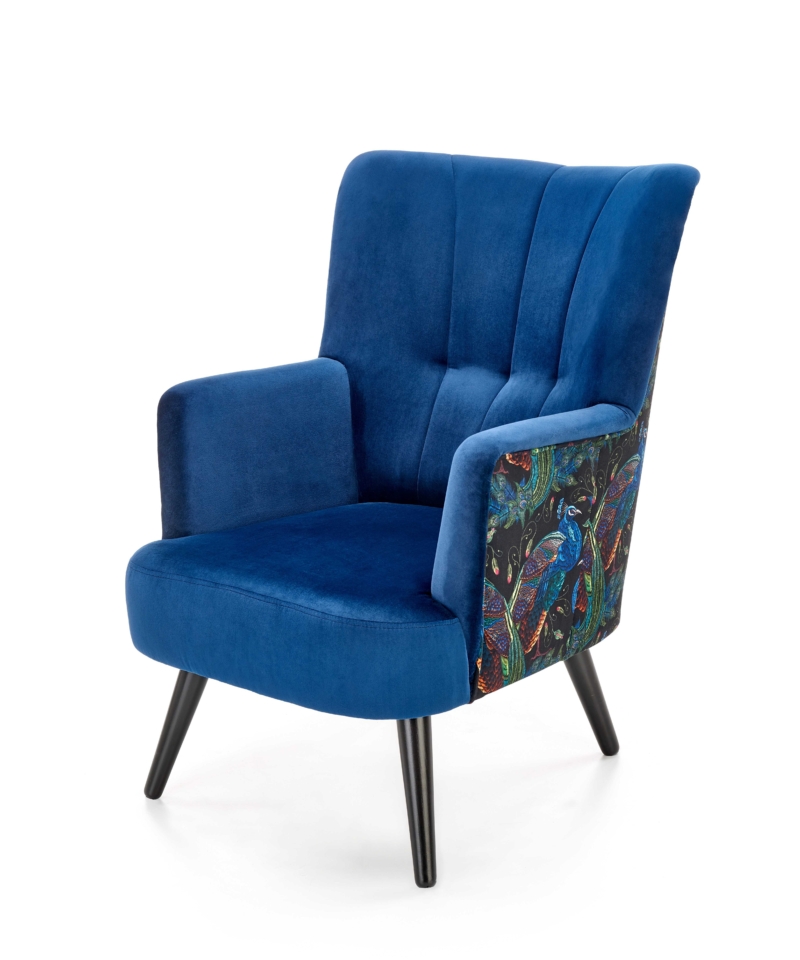 PAGONI chair color: dark blue / black