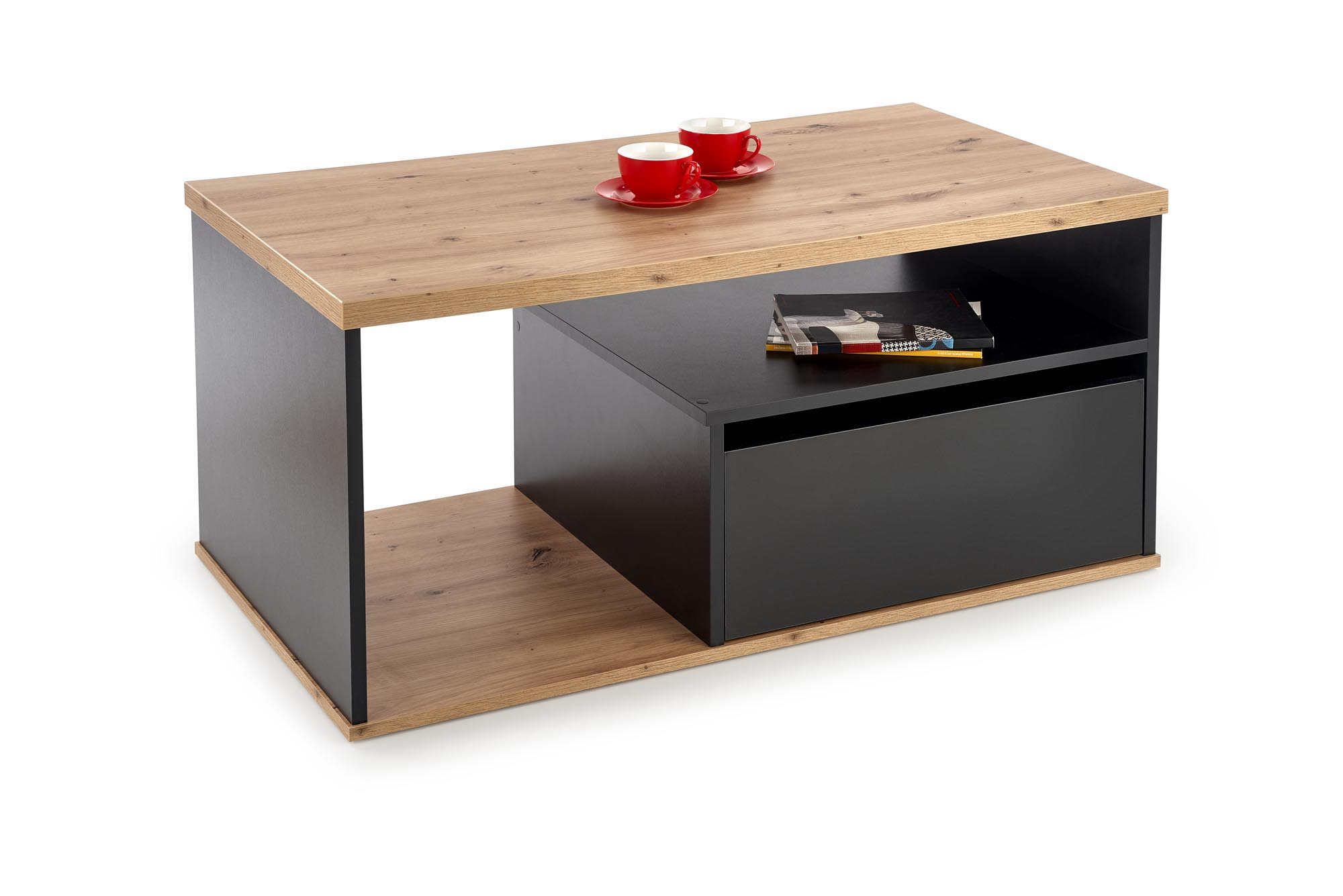 PANTERA c. table, color: wotan oak/black