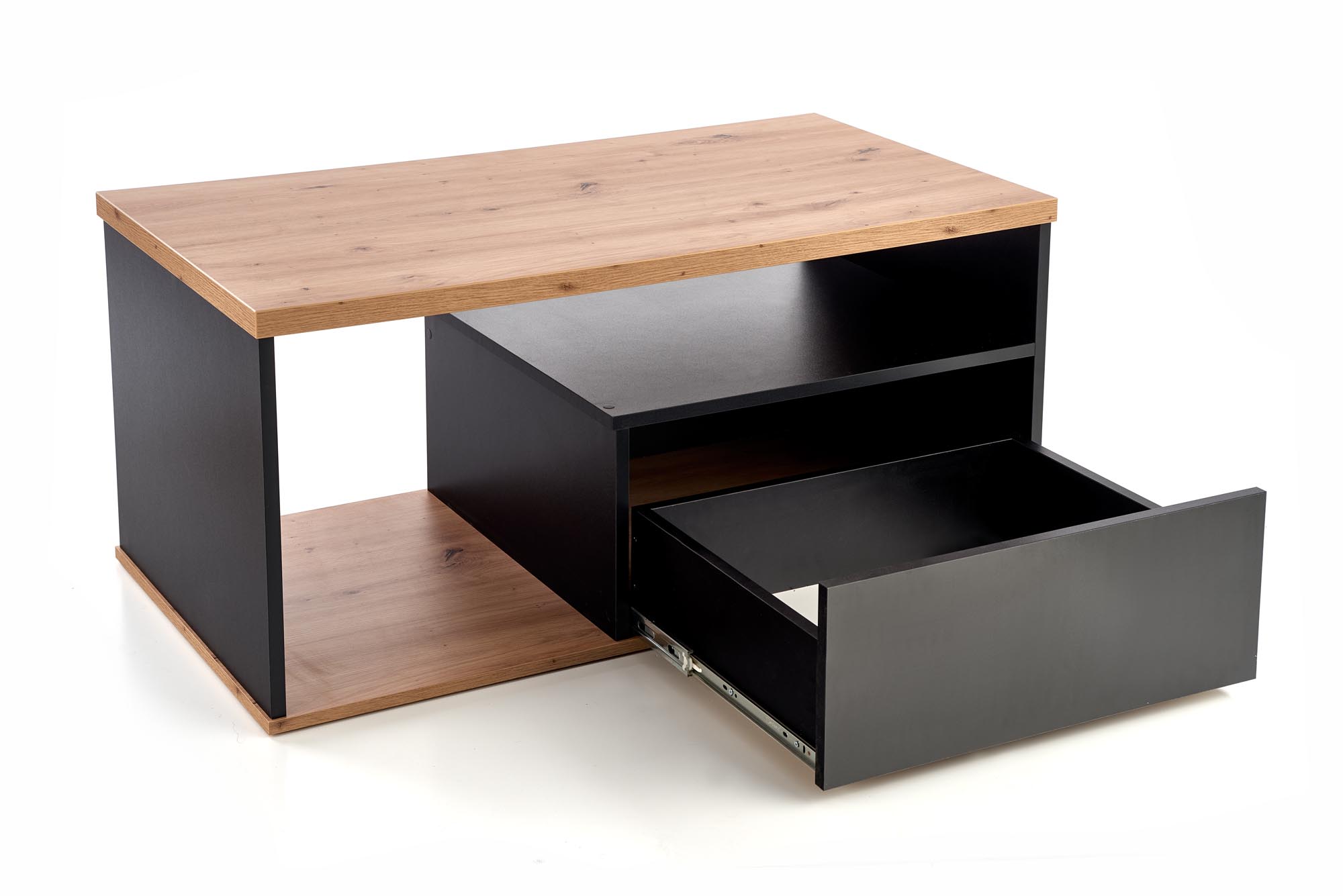 PANTERA c. table, color: wotan oak/black - Image 3
