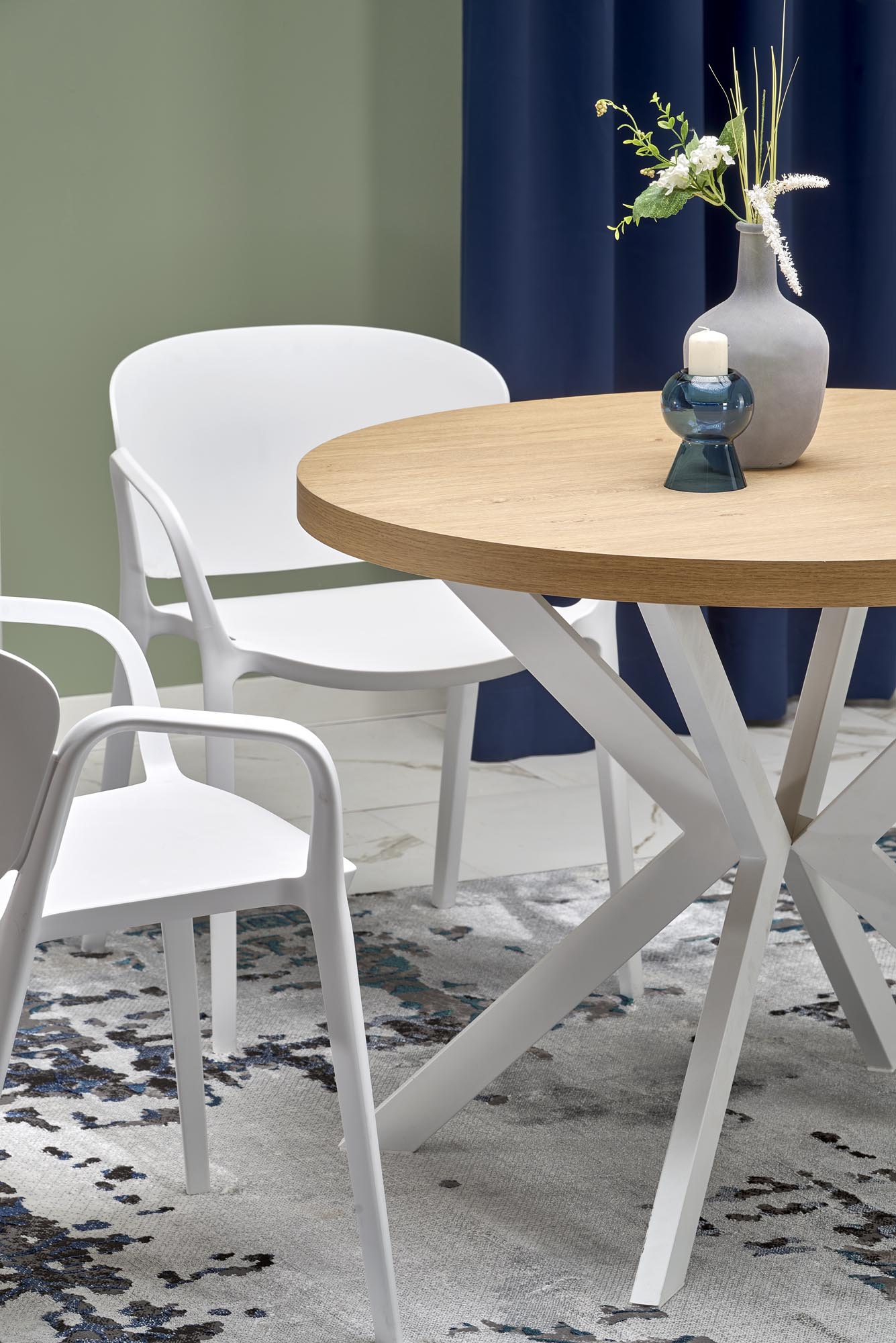 PERONI extension table, gold oak / white - Image 16