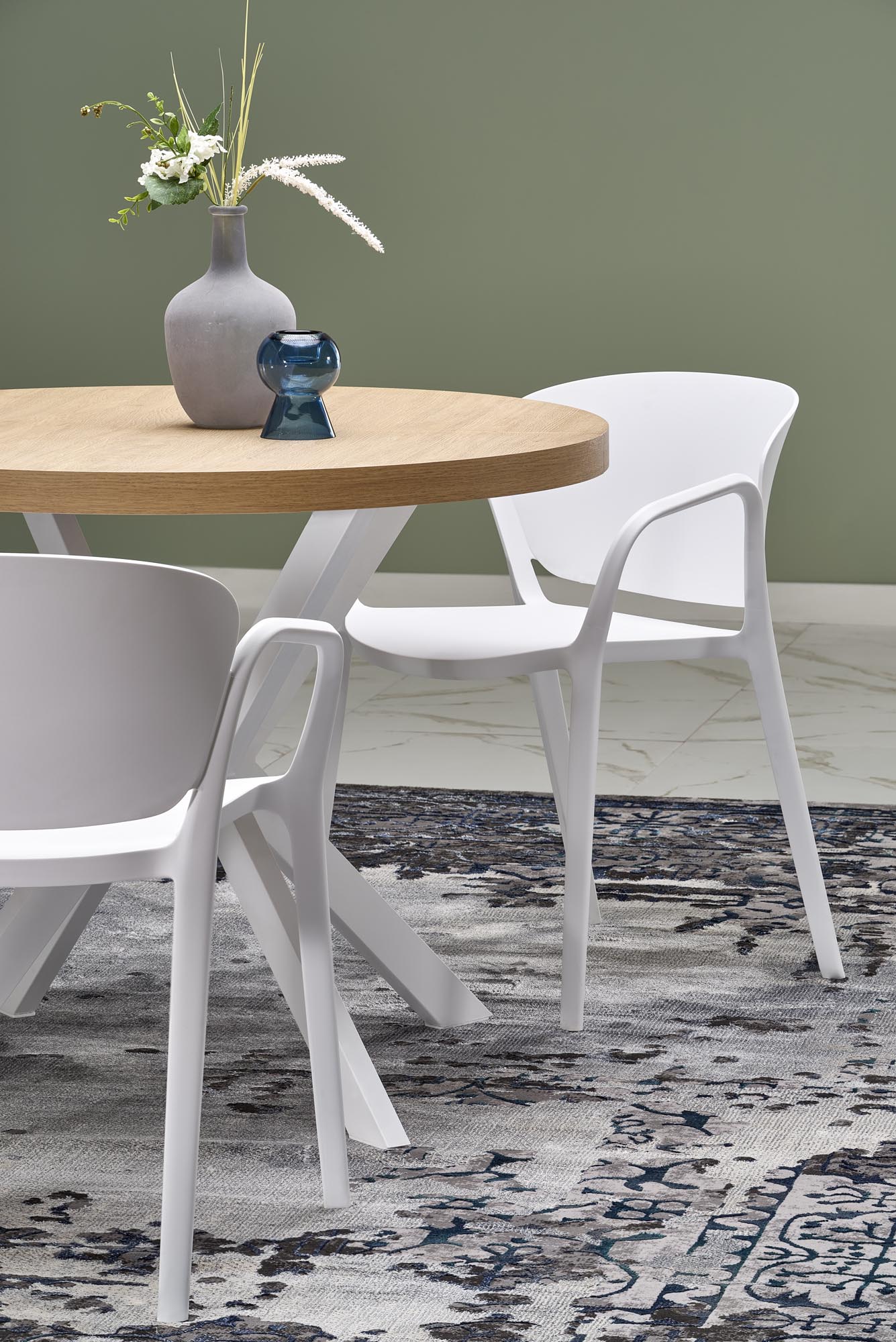 PERONI extension table, gold oak / white - Image 17