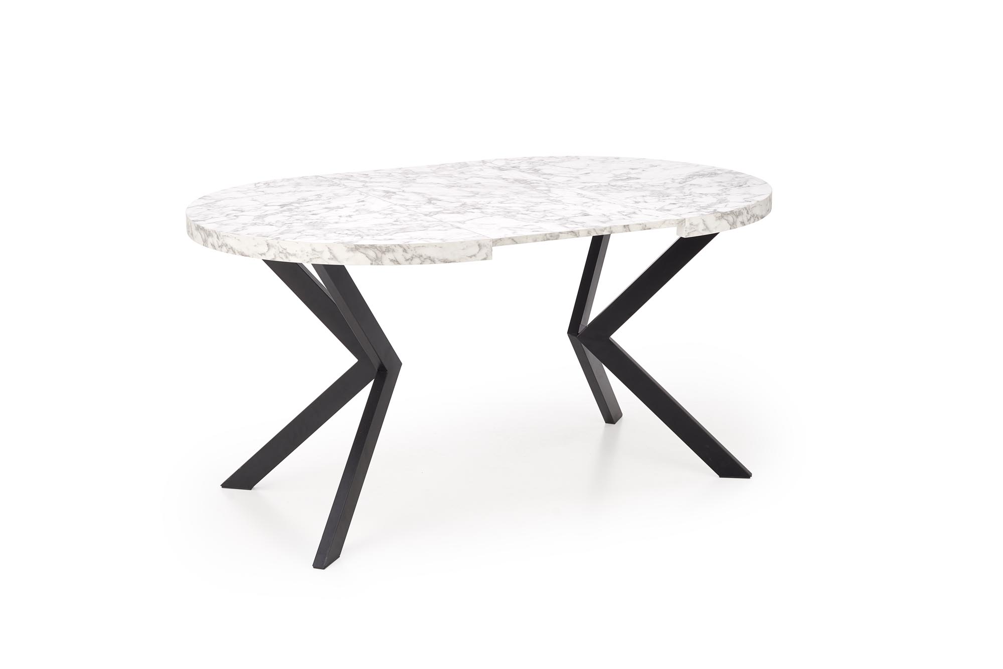 PERONI extension table, white marble / black - Image 8