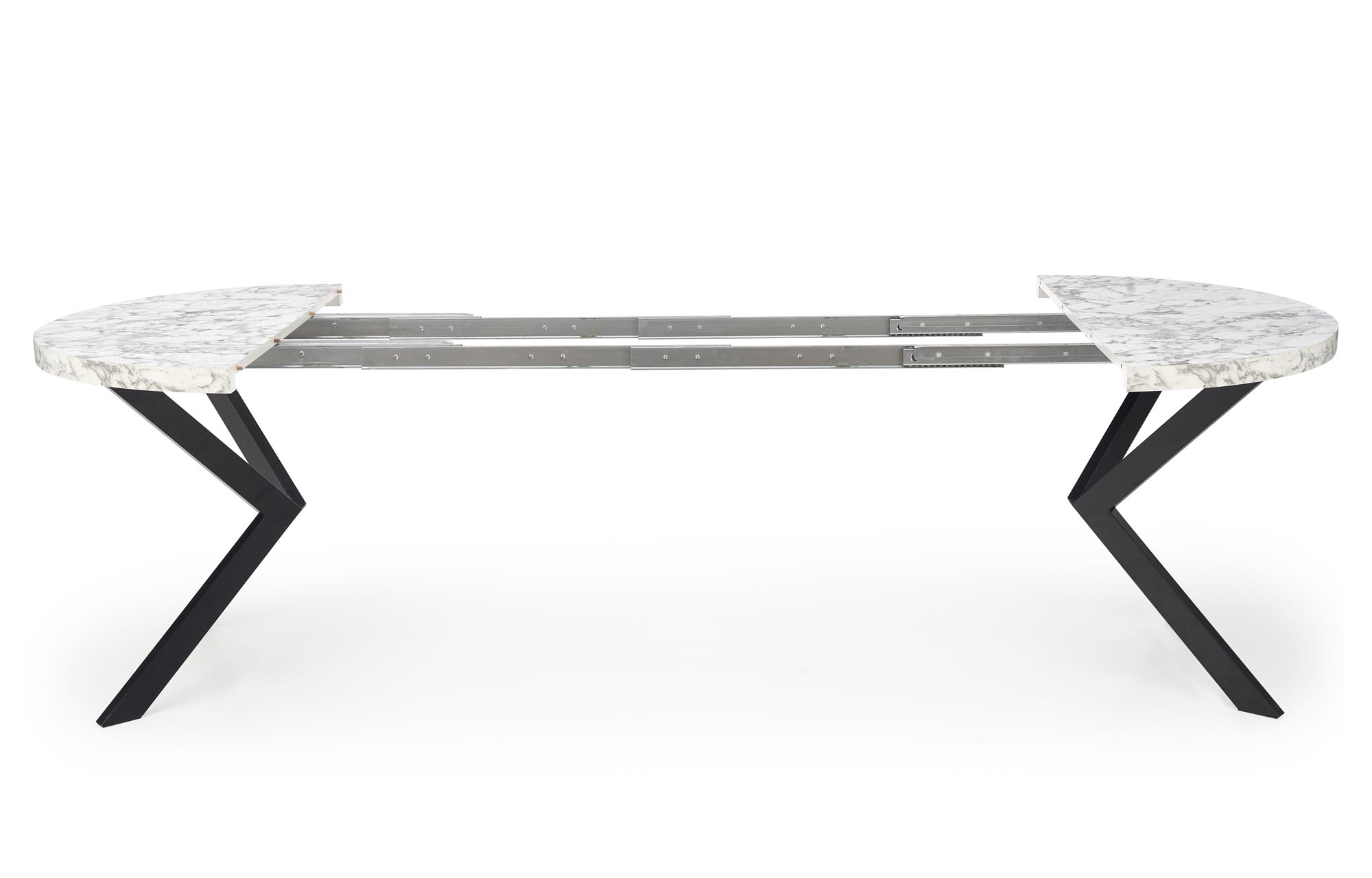 PERONI extension table, white marble / black - Image 12