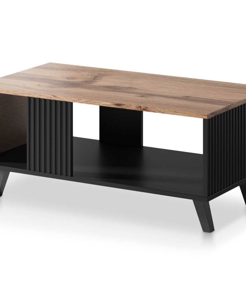 RANDOM LAW-1 coffee table, color: wotan oak/black