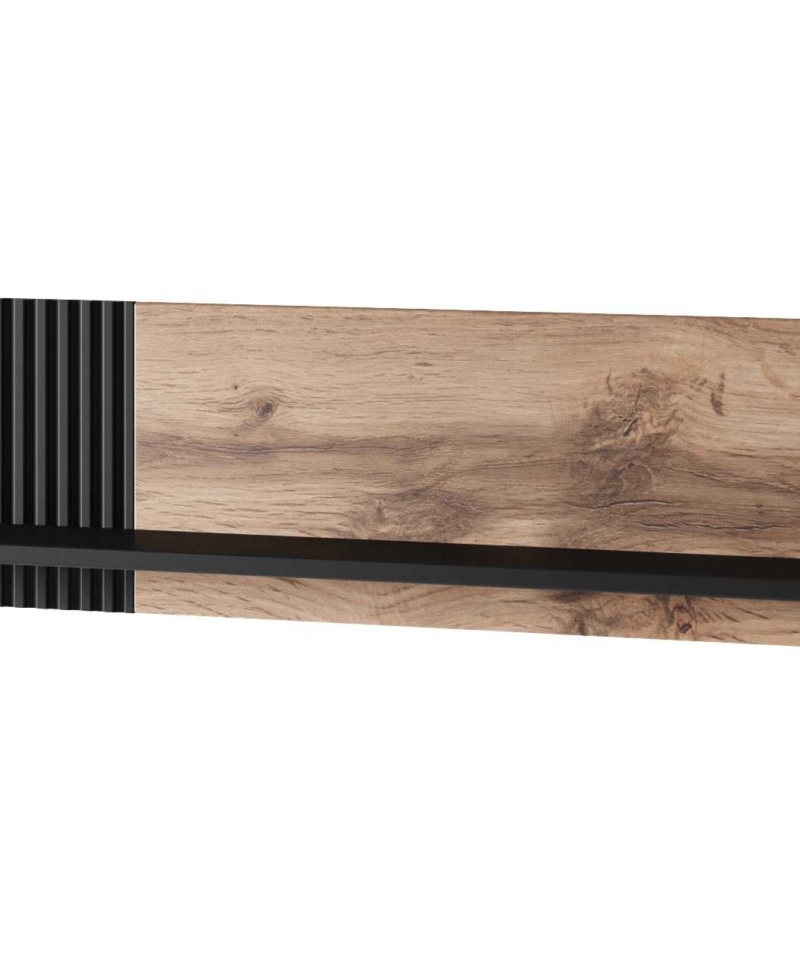 RANDOM P-1 hanging shelf, color: wotan oak/black