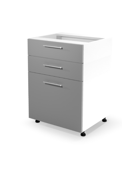VENTO DS3-60/82 lower cabinet with drawers, color: white/light grey