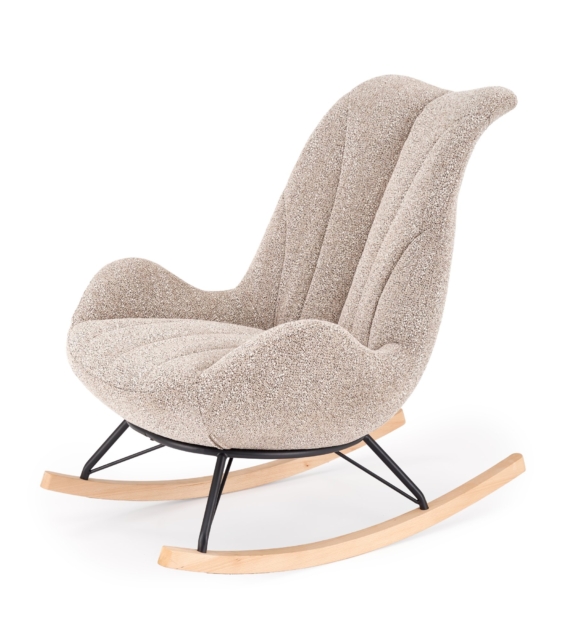 LUIS rocking chair, d.beige