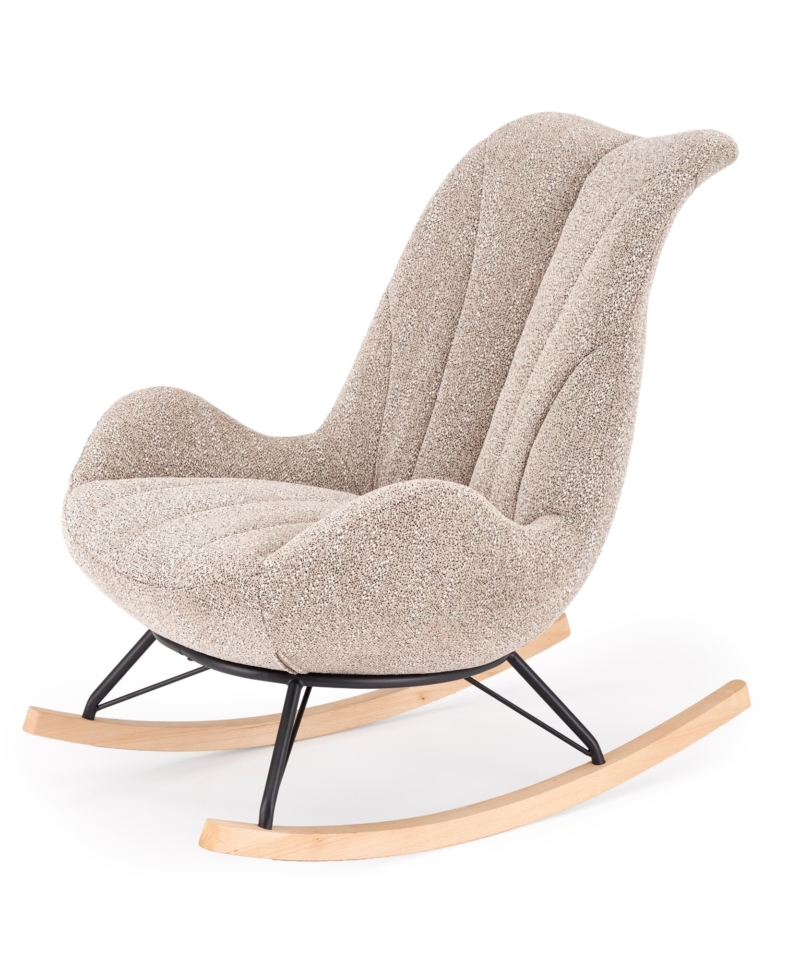 LUIS rocking chair, d.beige